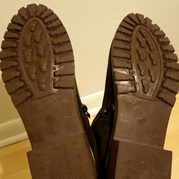 Army Green Ankle Booties - Picture 6 of 6